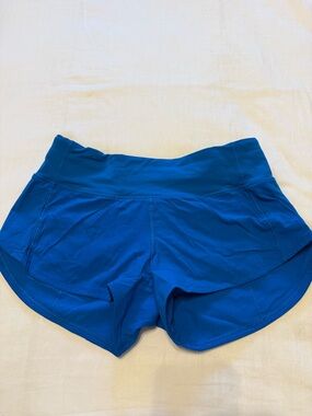 Lululemon Women’s Blue Active Running Shorts -Size 2